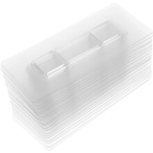 20 selbstklebende Wandhaken, 14 x 6 cm, aus PVC, wiederverwendbar, einfaches Design