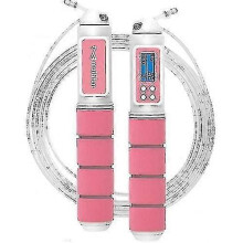 Skipping Rope Speed Calorie Counter Adjustable Digital Jump Rope with Alarm Reminder
