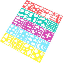 Modelos de pintura coloridos de forma geométrica oca de 20pcs DIY