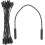 20pcs Zipper Pull Replacement Tabs with TPU Cord Black and White Dotted Rope 1