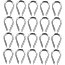20-teiliges Drahtseil-Ringset, Stahlseilgeländerset