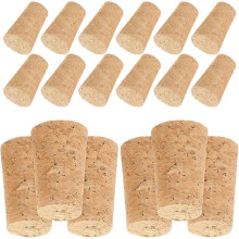 20 elegante Weinkorken aus beigefarbenem Holz, auslaufsicher, zum Erhalt der Weinqualität