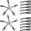 20pcs Black Plastic Zipper Pulls Non-Skid Design Easy to Install Sturdy Zipper Rope Tabs 1