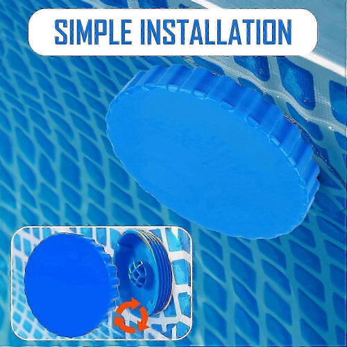 2 Pack Pool Skimmer O-Ring Plug, Thickened Winter Stopper for Outdoor Pools 2