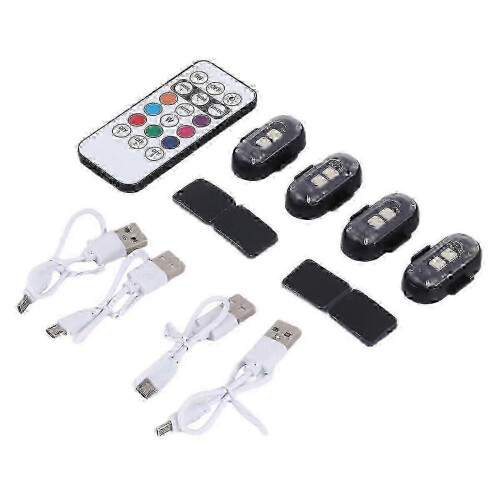 4PCS Wireless Remote Control LED Strobe Lights for DJ Stage Party 1