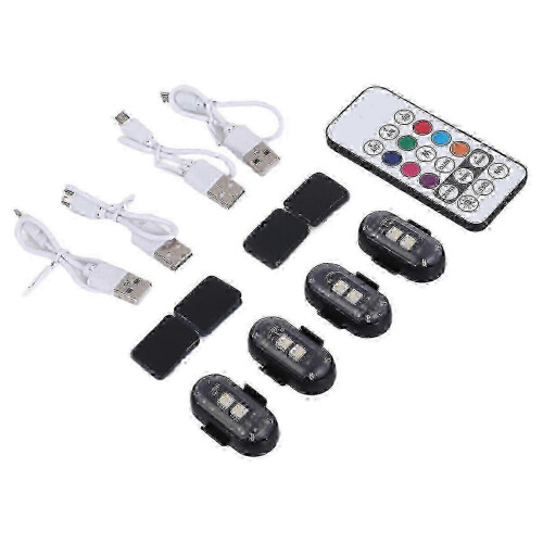 4PCS Wireless Remote Control LED Strobe Lights for DJ Stage Party 2
