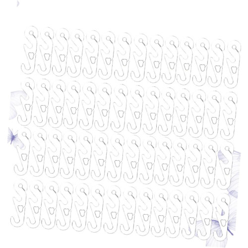 200pcs Adjustable Mask Buckle s Shaped Mask Extension Hook Slip Hook for Ear