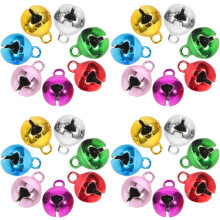 200 Stück Jingle Bells für Weihnachtsbasteleien, Mini-Glöckchen für Kränze, Weihnachtsschmuck und Tierhalsbänder