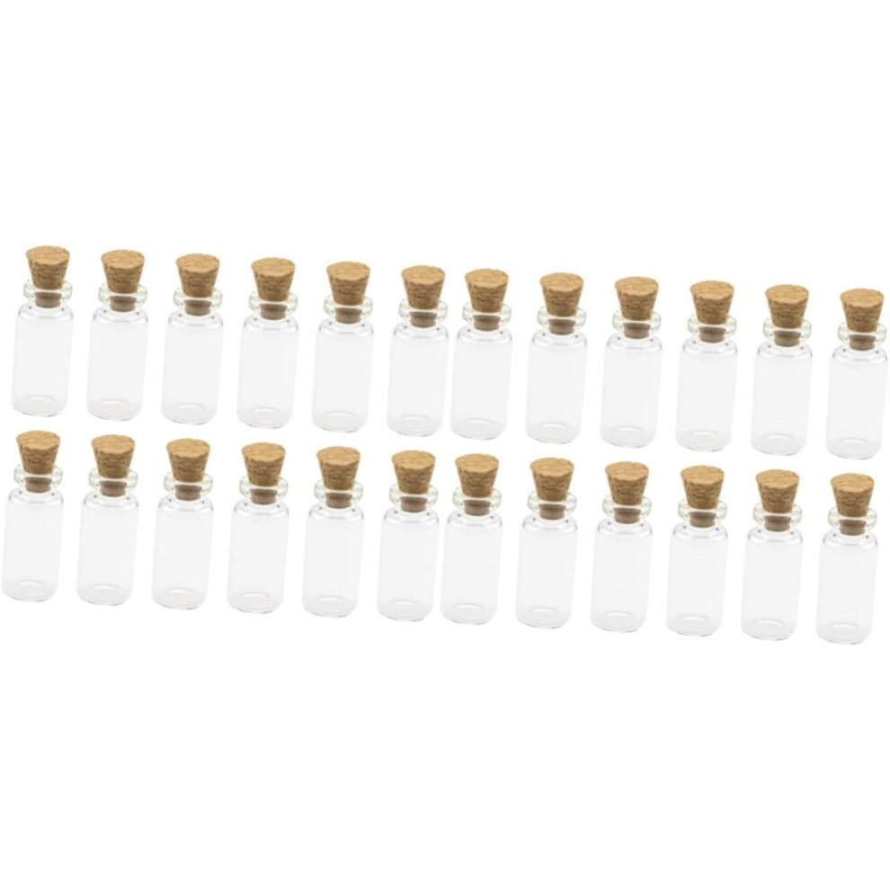 Hkhbjs 200Pcs Glass Wishing Bottles Cork For Hanging Mini Bottle Drifting Scenario Also Known As Pendant Glass Vial