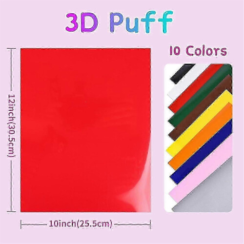 Vinilo termoadhesivo 3D con efecto relieve para diseños de ropa personalizados. 2