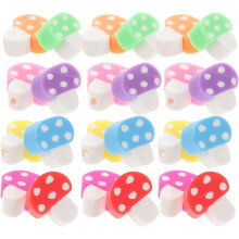 200pcs Colorful Mushroom Polymer Clay Beads DIY Craft Making Beads for Jewelry and Bracelet Making Supplies