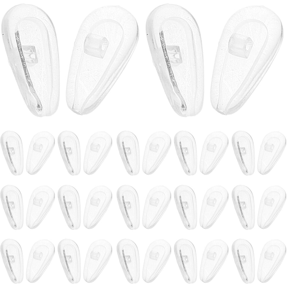 Hkhbjs 100 Pairs Silicone Airbag Nose Pads Non-Slip Glasses Nose Cushions For Spectacles Frames Suitable