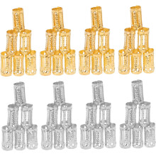200pcs Dreadlock Ring Jewelry for Hair Braids Made of Iron Material Includes Hair Cuffs