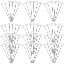 200 épingles droites en forme d'aiguille diamant pour bouquets et corsages de fleurs