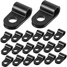 200pcs Cord Clip Organizer for Wire Management Outdoor Light Clips Black Suitable