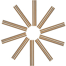 200Pcs 30Mm Copper Tube Beads for Jewelry Making DIY Long Tube Spacer Beads