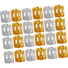 200pcs Dreadlock Rings and Hair Braiding Beads for Women and Men Metal Hair Cuffs