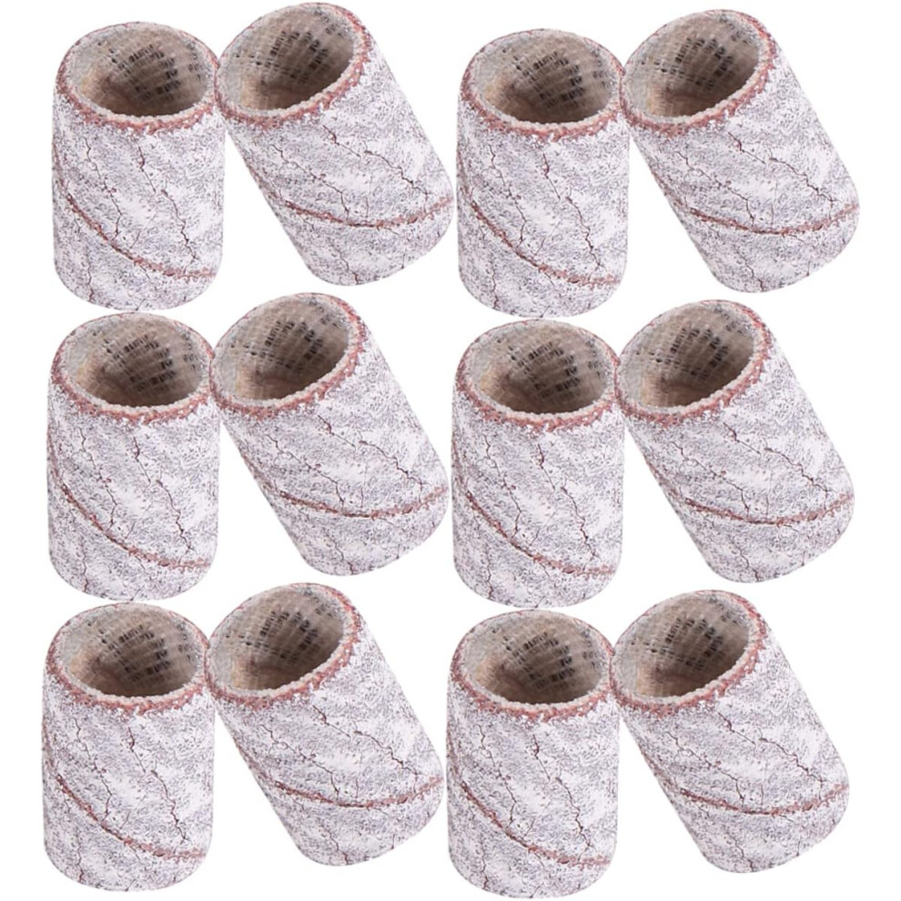 Hkhbjs White 200Pcs Sanding Bands For Nail Drill Sanding Bands Fine Grit For Manicure Nail Art
