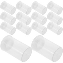 200 botes de plástico para film transparente con tapa, contenedores pequeños vacíos para guardar accesorios.