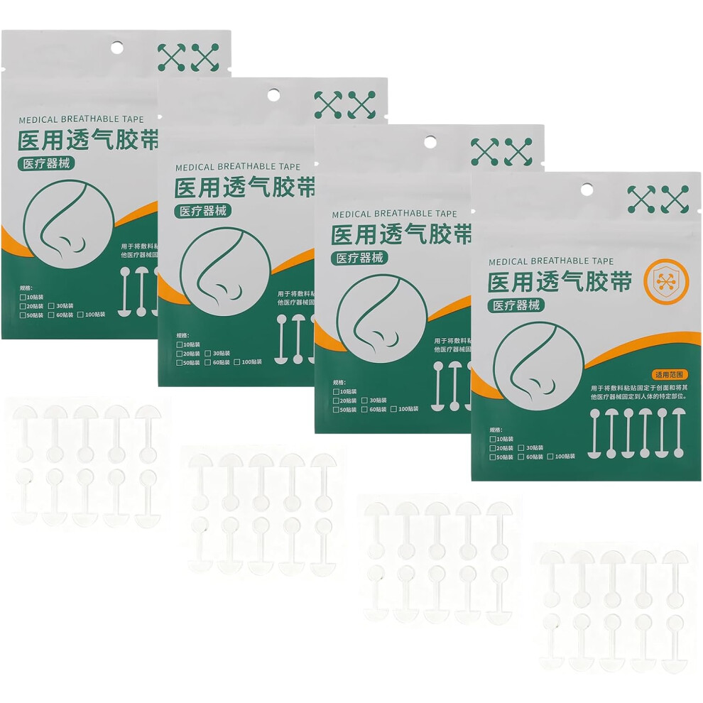 Hkhbjs 200Pcs Elastic Nose Shrinking Patches With Self-Adhesive Nasal Tape