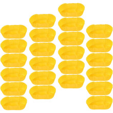 2000 moules à cupcakes en papier, 36 pièces, rectangulaires, jaunes, résistants à l'eau.