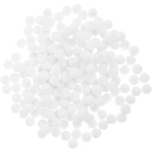200 db-os fehér poliészter pompon, 12 mm-es kis kézműves golyók, barkácsoláshoz, művészeti kellékek