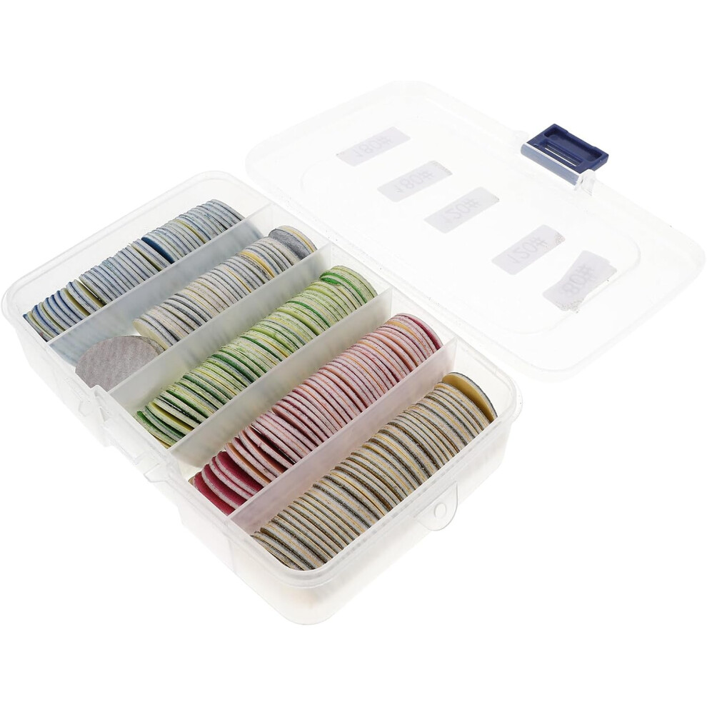 Hkhbjs 200Pcs Nail Repair Kit Sanding Discs For Foot Care Coarse Medium Fine Grit Foot Polish Sandpaper Pads