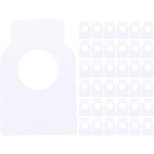 200 étiquettes vierges pour bouteilles de vin, effaçables recto verso, en PVC blanc résistant, pour fêtes et événements.