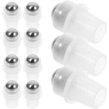 20pcs Stainless Steel Roller Ball Bottle Tops for 16mm Neck Essential Oil Roll-on Bottles