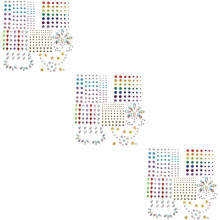 21 Sets Halloween-Gesichtsschmuck zum Selbermachen, Strasssteine für Partys, Cosplay, Körperschmuck, Strassaufkleber, Festivals