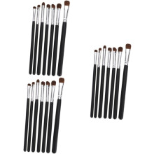 21 brochas de maquillaje para ojos, brochas para sombras de ojos para mujer, para aplicación de sombras de ojos en casa o en el salón de belleza.