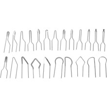 23-teiliges Set Pyrographie-Draht-Ersatzteile, Eisenspitzen, schwarz, hochohmig, oxidiert nicht leicht