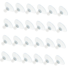 Lot de 24 ventouses à vis en PVC pour suspensions à ventouses de cuisine, salle de bain et fenêtre. Installation facile.