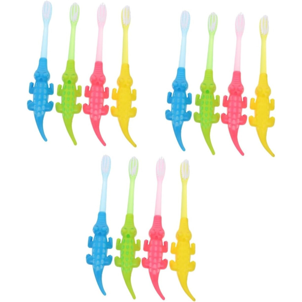 Hkhbjs 24Pcs Portable Toothbrushes For Boy Girl Manual Cartoon Toothbrush Teeth Cleaning Brush