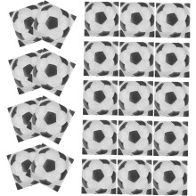 20 Stück Fußball-Partyservietten, leichte, weiche Papierservietten, Einwegservietten