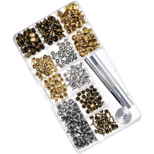 240pcs 6mm 8mm Double-Sided Snap Fastener Kit com botões de imprensa e ferramenta de fixação