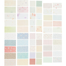 240 Stück Vintage-Bastelpapiere für Scrapbooking, Dekoration und Planer, sortierte Farben