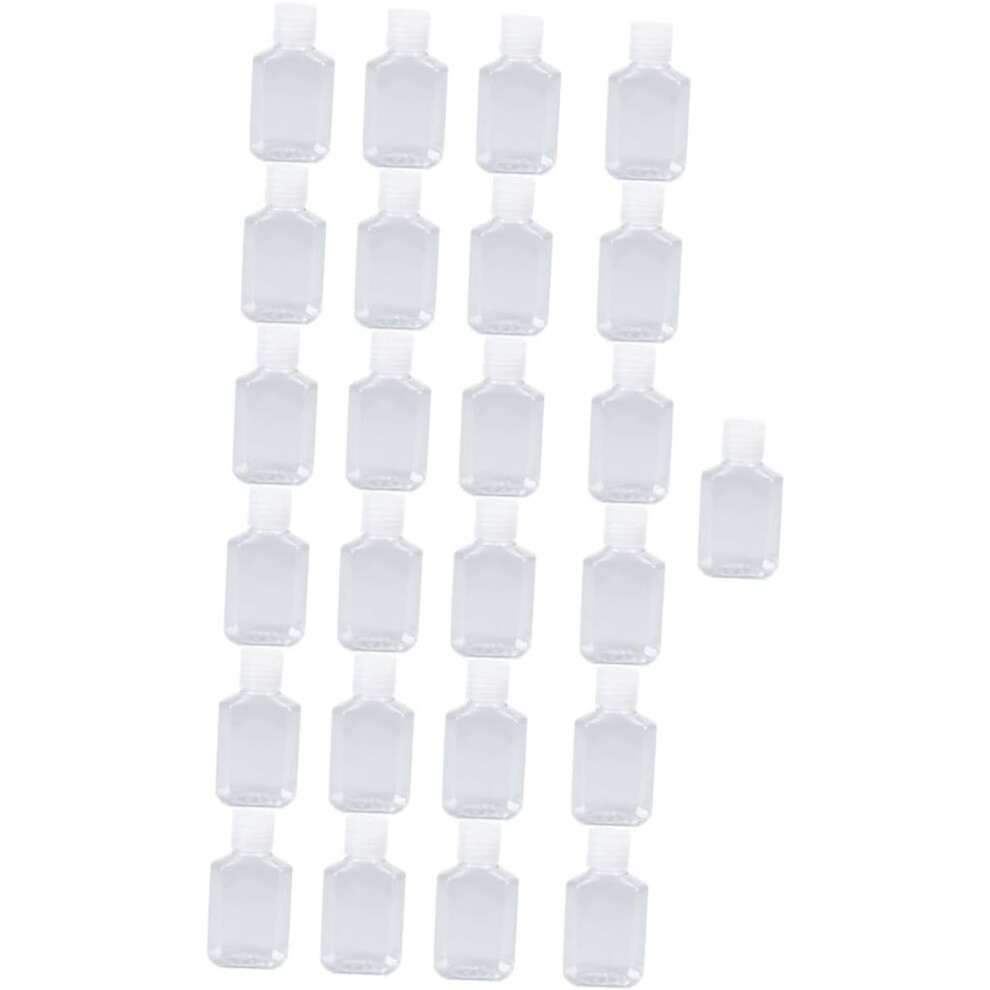 Hkhbjs 25Pcs Hand Soap Bottle Refillable Travel Makeup Container Empty Bottles For Toiletries Octagonal Soap Dispenser
