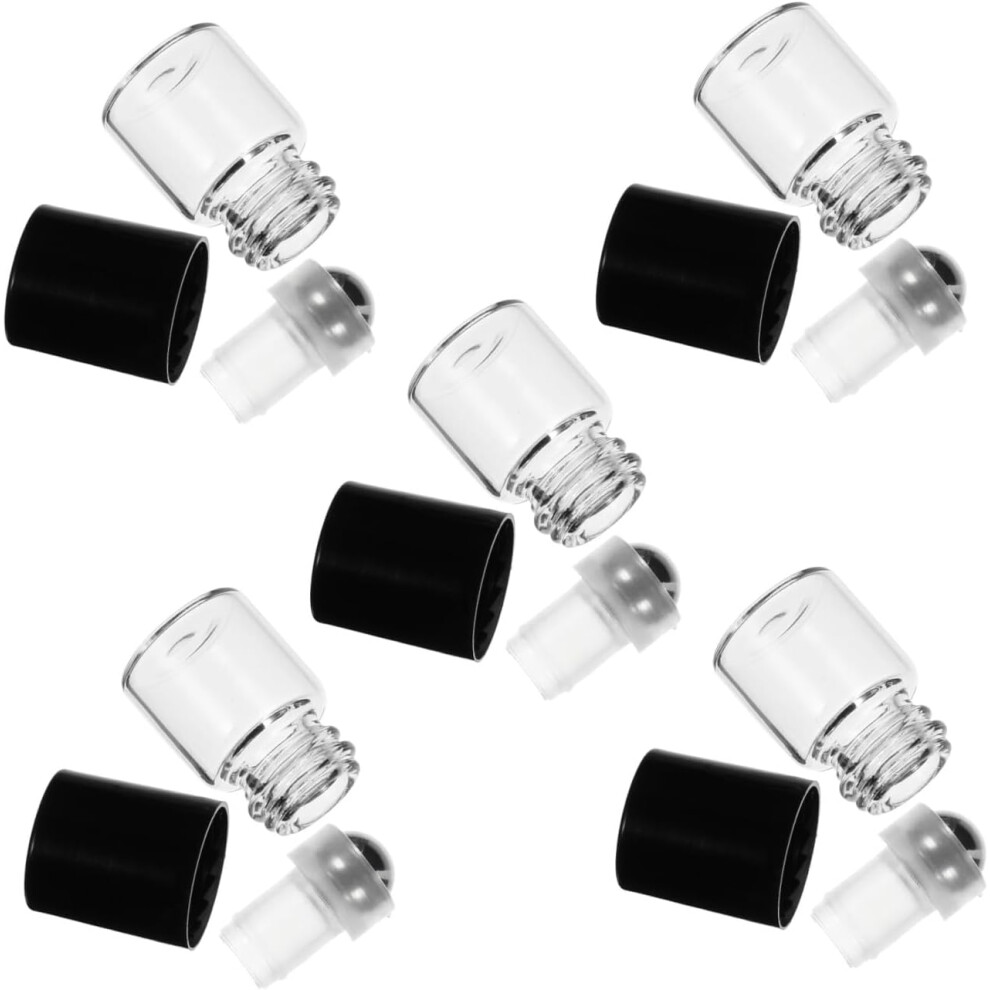 Hkhbjs 25Pcs Essential Oil Bottle Roller Ball Bottle Glass Oil Dispenser For Cosmetic Sample Vials