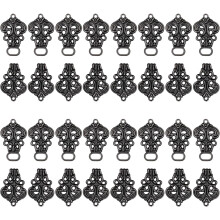 25 Paar traditionelle chinesische Metallverschlüsse mit rustikalem Wolkenmotiv, dekorative Schnallenverschlüsse für Kleidung