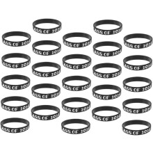 25er-Pack Silikonarmbänder, dekorative Abschlussarmbänder für Partys, Unisex-Design, hochwertige Qualität zum Feiern von Erfolgen