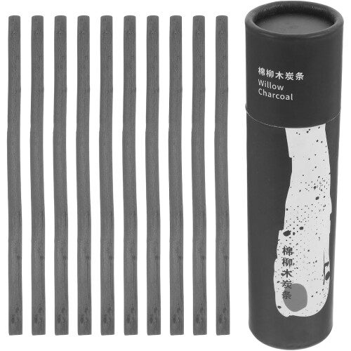 25Pcs Willow Charcoal Sticks 4-5Mm Drawing Sticks for Artists Students Sketching