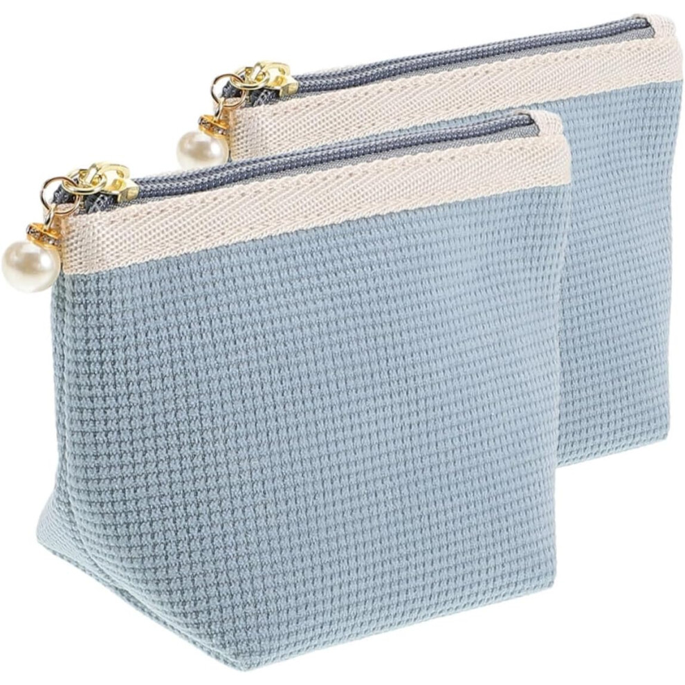 Hkhbjs 2Pcs Cute Compact Travel Lipstick Storage Bag Small Cosmetic Travel Bag Women Portable Makeup