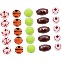 250 Pcs Round Ball-Shaped Acrylic Beads DIY Jewelry Accessories Mix for Necklace and Bracelet Making Craft Supplies