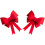 2 Stück große Schleifen-Weihnachtsbaumschmuck-Kranz 1
