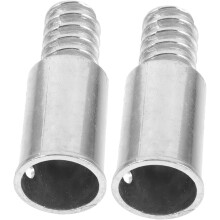 2 Stück Ersatz-Besenstielverbinder aus Metall mit Gewindespitze