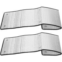 2pcs Aluminum Privacy Reflective Film for Roof and Glass, Thermal Windproof Insulation
