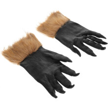 2 Stück gruselige Wolfshandschuhe, Halloween-Klauenhandschuhe, schaurige Party- und Cosplay-Handschuhe
