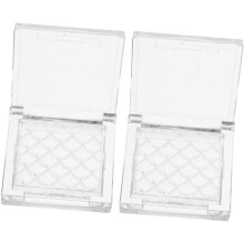 2 Stück leere Lidschattenboxen aus Kunststoff, nachfüllbare Make-up-Lidschattenpaletten-Organizer für DIY-Reisedosen