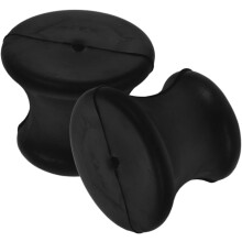 2pcs Rubber Tuning Fork Foot Fork Holder Compact Easy to Store Black